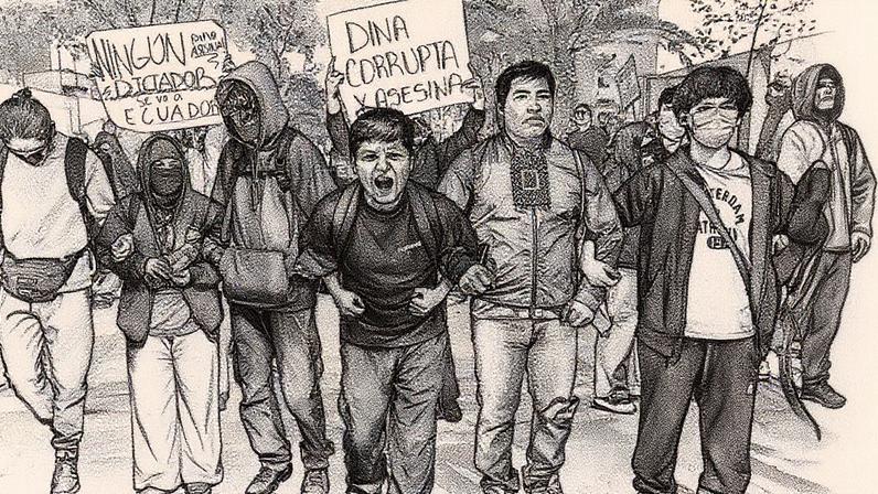 Jean Villanueva, de 29 años, y Yackov Solano, de 22, protagonizan las protestas juveniles en Perú