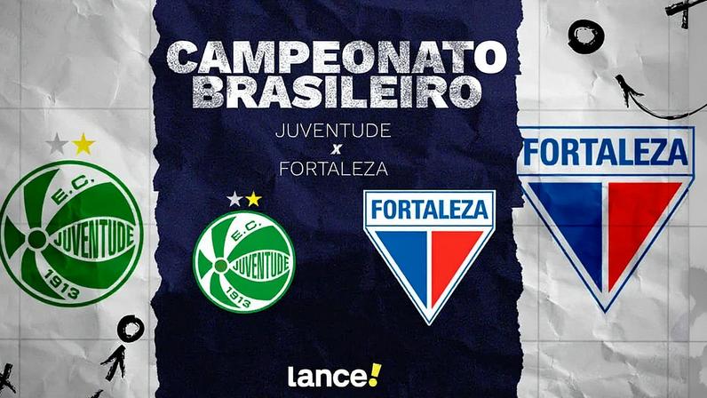 Juventude e Fortaleza se enfrentam pelo Brasileirão (Foto: Arte/Lance!)