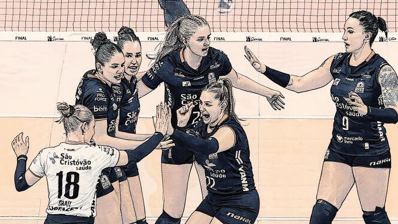 Osasco São Cristóvão Saúde foi o campeão da Superliga Feminina 2024-2025 (Foto: Wander Roberto/CBV)