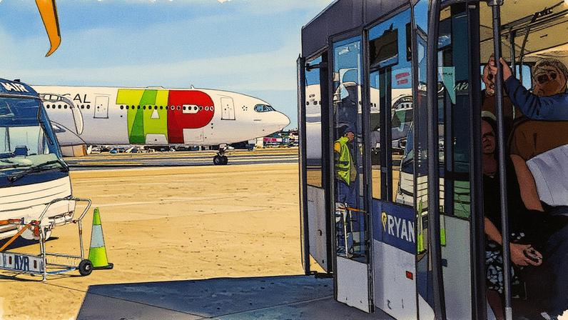 TAP deve se unir ‘em breve’ a um grande grupo de aviação, diz CEO | Avião da TAP em Lisboa: potenciais compradores devem apresentar uma declaração de interesse até 22 de novembro. (Foto: Jose Sarmento Matos/Bloomberg)