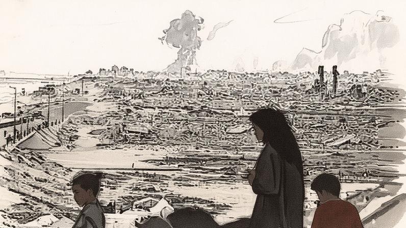 El humo se eleva en Gaza tras un ataque contra el campo de refugiados de Nuseirat.