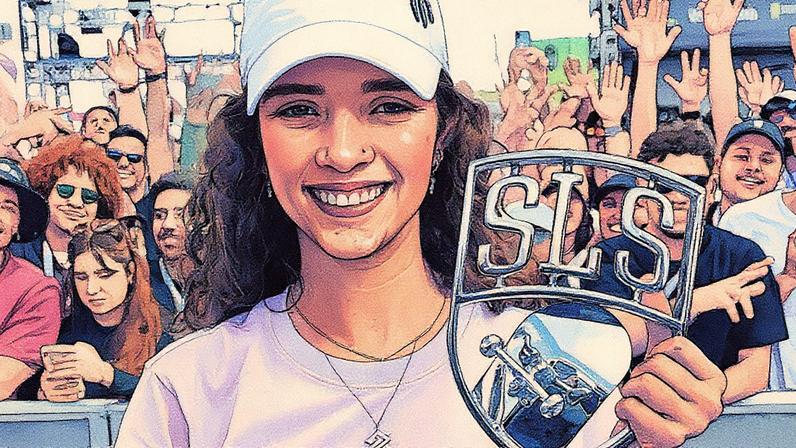 Rayssa Leal, campeã da etapa SLS em Brasília (Foto: Reprodução/ Redes Sociais)