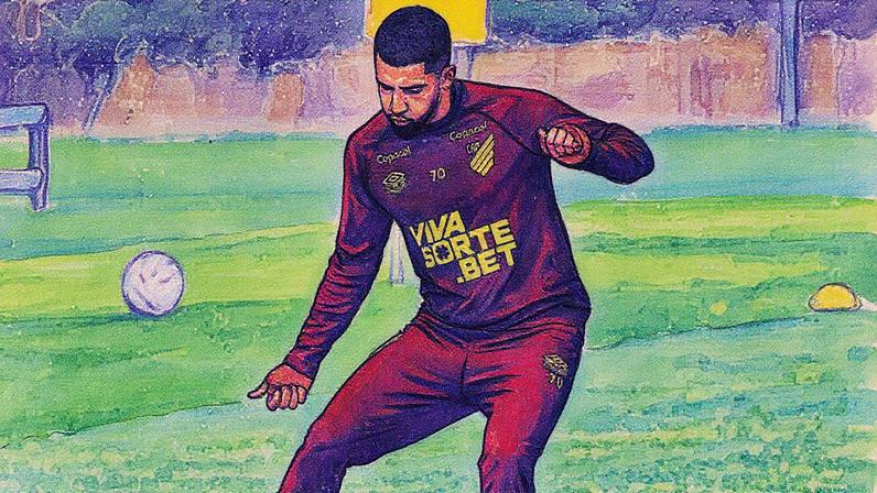 Renan Peixoto tem sete gols em 25 jogos pelo Athletico. Foto: José Tramontin/Athletico