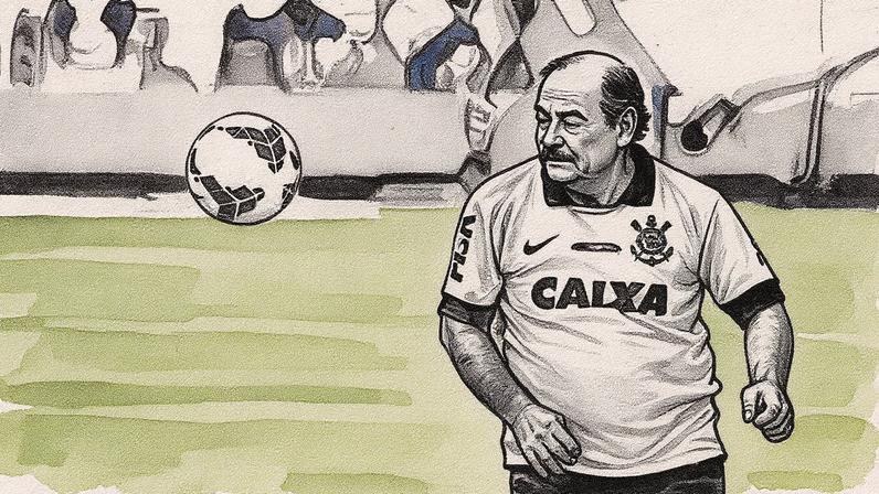 Rivellino e Fagner representam duas gerações da base corinthiana, símbolo da tradição do Terrão. (Rodrigo Coca/Ag. Corinthians)