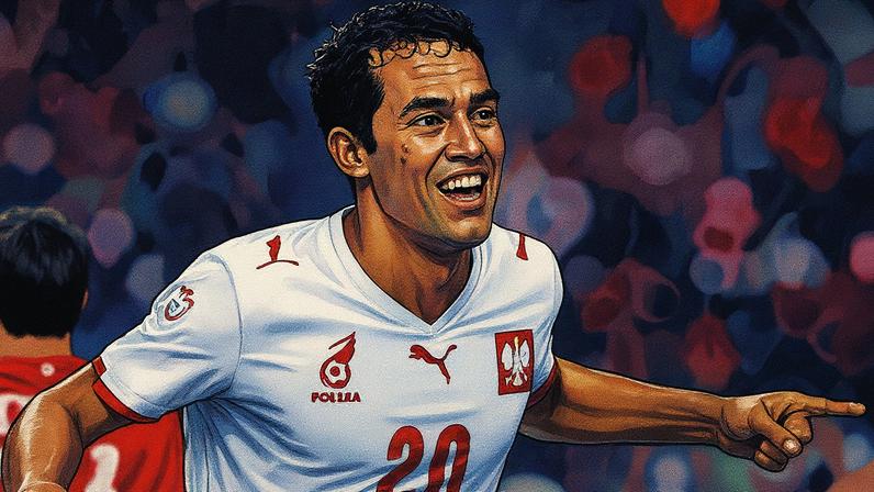 Roger marcou gol histórico para a Seleção da Polônia na Eurocopa. (AFP)