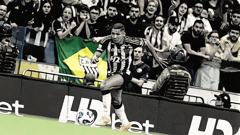 Rony sofreu um edema muscular na partida contra o Sport (Foto: Pedro Souza / Atlético)