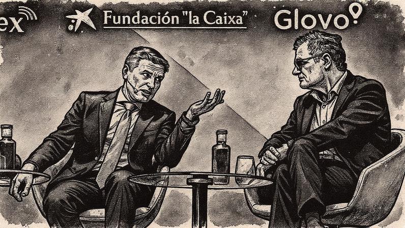 Coloquio entre Hanno Pevkur, ministro de Defensa estonio (en el centro), y Wolfgang Schmidt, exministro alemán de Asuntos Especiales (a la derecha), moderado por el periodista de EL PAÍS Marc Bassets, este lunes en Barcelona.