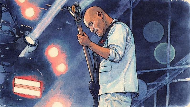 Sam Rivers of Limp Bizkit, performs at Machaca Fest 2024 in Monterrey, Mexico.