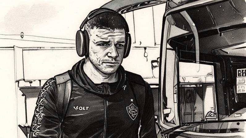 Renato Kayzer chega a São Januário (Foto: Victor Ferreira / EC Vitória)