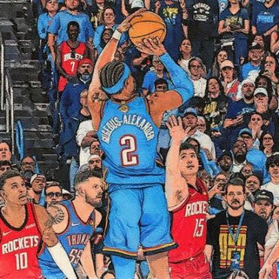 Thunder vence Rockets mesmo com erro de arbitragem