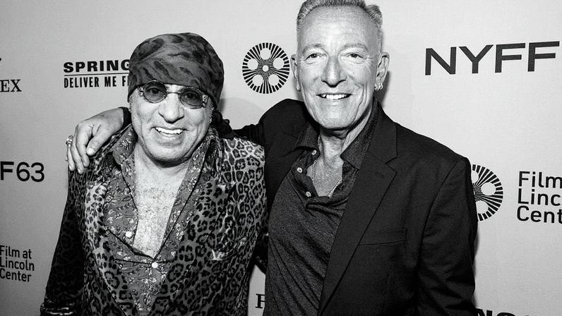 Steven Van Zandt and Bruce Springsteen on Sept. 28, 2025.