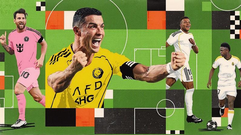 Cristiano Ronaldo segue na liderança do ranking pela sexta vez nos últimos dez anos.