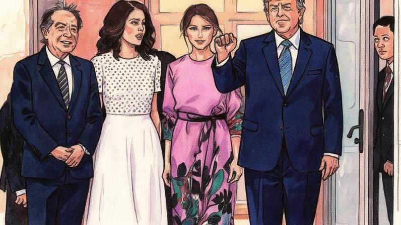 Um ano depois de John Paulson (à esquerda) arrecadar US$ 50 milhões (R$ 267 milhões) para Donald Trump em um evento de arrecadação realizado em sua casa em Palm Beach, ele próprio ganhou US$ 60 milhões (R$ 320,4 milhões) com o apoio do presidente americano.