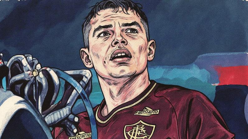 Thiago Silva em campo pelo Fluminense no Brasileirão (Foto: Lucas Merçon/FFC)