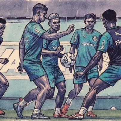Palmeiras treina com Gómez e Khellven; veja provável escalação contra o Flamengo