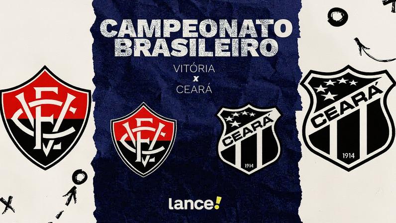 Vitória e Ceará se enfrentam no Barradão (Foto: arte / Lance!)
