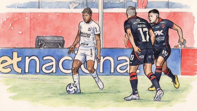 Partida entre Vitória e Ceará, pelo Brasileirão (Foto: Felipe Santos/Ceará SC)