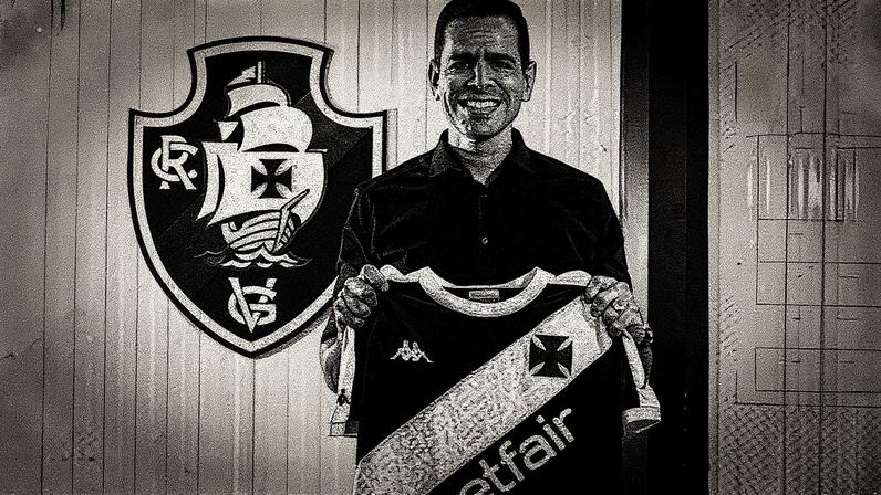 Marcelo Sant'Ana em sua apresentação no Vasco (Foto: Leandro Amorim/Vasco)