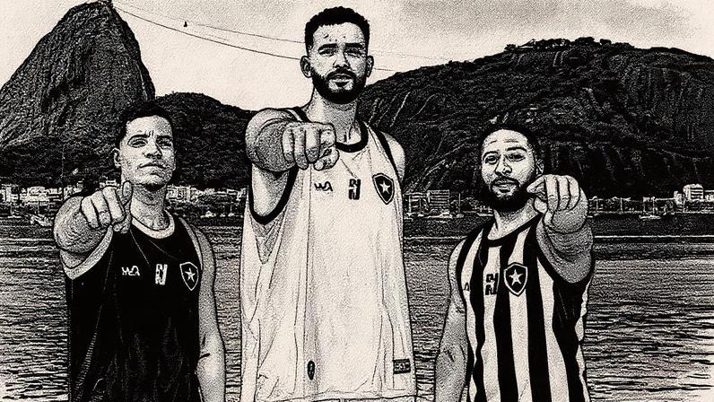 Matheusinho, Alcassa e Dawkins defendem o Botafogo Basquete (Foto: Divulgação/Botafogo)
