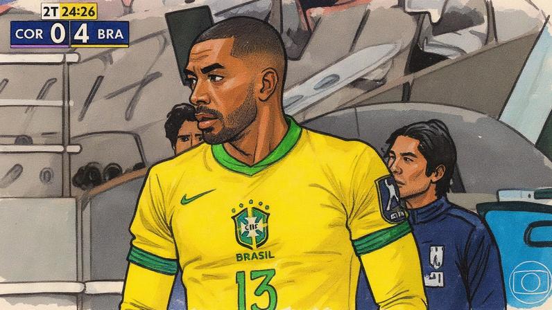 Paulo Henrique faz sua estreia pela Seleção Brasileira (Foto: Reprodução)