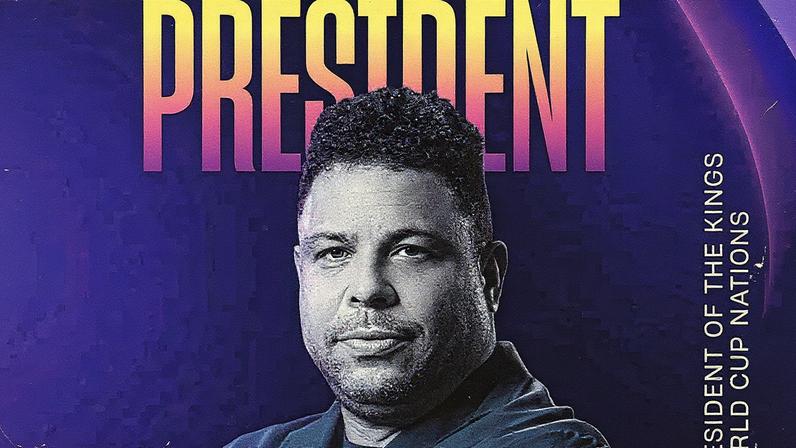 Ronaldo será presidente do Brasil na Kings League World Cup (Foto: Reprodução)