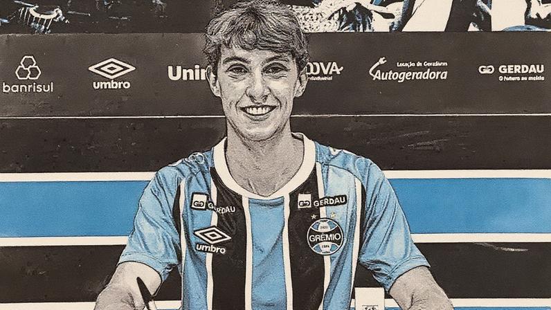 Murilo Tramontini é capitão do time Sub-20 do Grêmio (Foto: Angelo Pieretti/Grêmio FBPA)