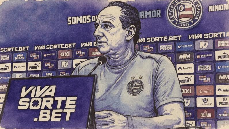 Rogério Ceni em entrevista coletiva depois da vitória contra o Grêmio (Foto: Letícia Martins/EC Bahia)