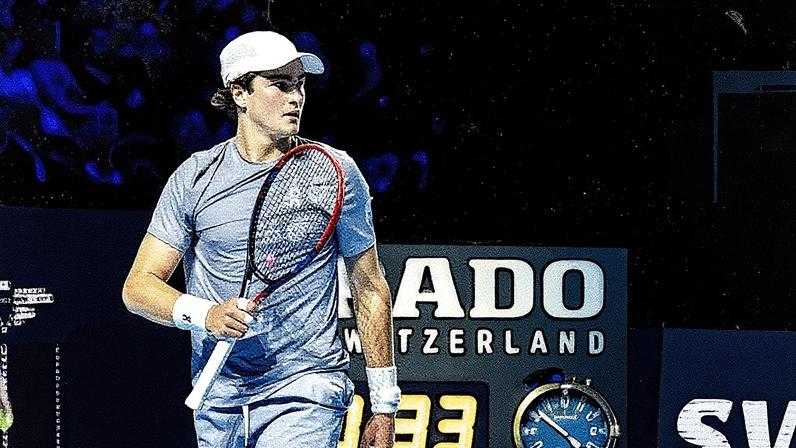 João Fonseca na vitória na estreia do ATP 500 da Basileia (Divulgação)