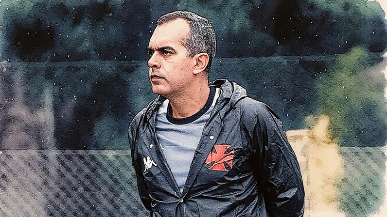 Gustavo Caldeira em treino do Vasco (Foto: Divulgação)