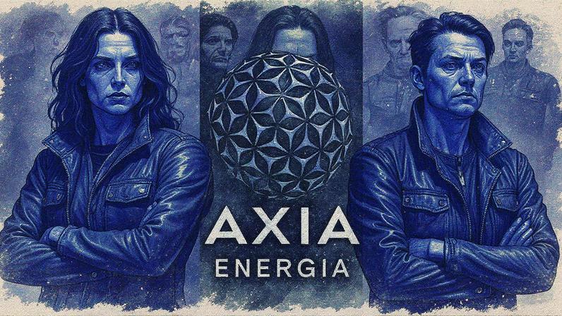 Axia usa cor predominante azul, em vez do verde, amarelo e azul da Eletrobras