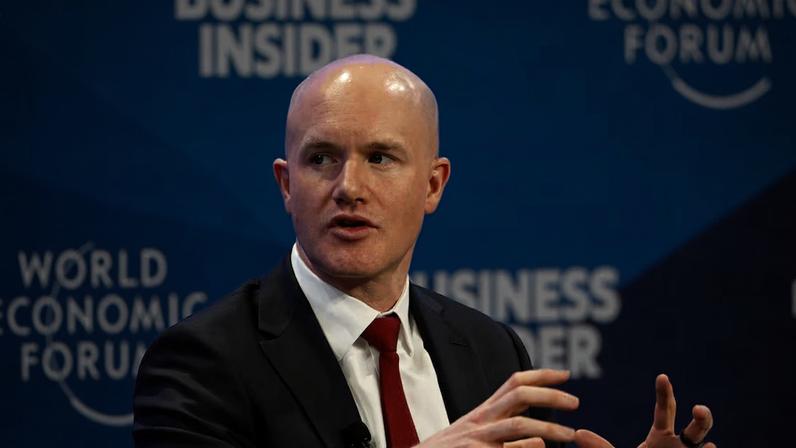 Brian Armstrong, da Coinbase: nas plataformas de mercado de previsões Kalshi e Polymarket, usuários apostaram em quais palavras seriam mencionadas durante a teleconferência da empresa. (Foto: Stefan Wermuth/Bloomberg)