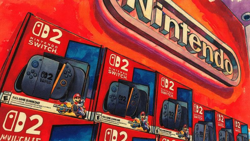 Nintendo eleva produção do Switch 2 para 25 milhões de unidades, dizem fontes |Nos EUA, o maior mercado da Nintendo, as vendas estão 77% acima do Switch original lançado em 2017 (Bloomberg/Adam Gray)