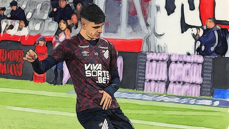 Zapelli é o líder de assistência do Athletico na temporada e na Série B. Foto: José Tramontin/Athletico