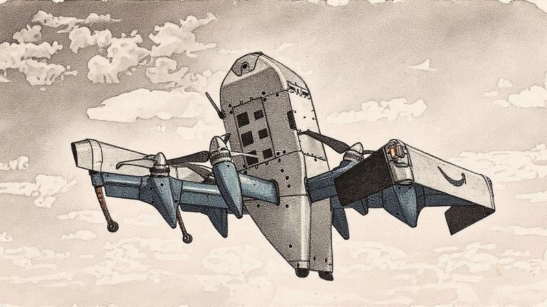 amazon drone in the sky