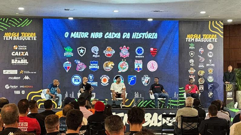 Abertura do NBB no clube do Coritnhians (Foto: Isabella Zuppo)