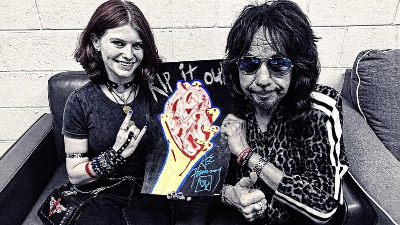 Ace Frehley showed one of his fans some love in his final Instagram photo shared before his death on Thursday. Ace Frehley/Instagram