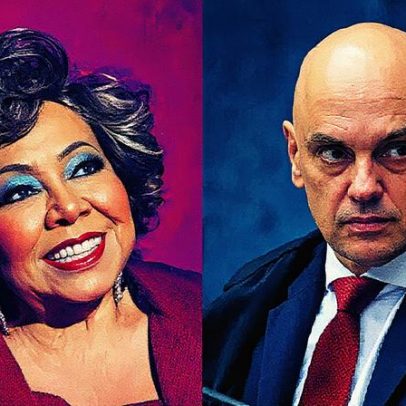 Alcione dedica show a magistrado e plateia reage