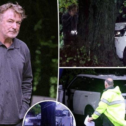 Alec Baldwin sofre acidente com Range Rover ao colidir com árvore nos Hamptons