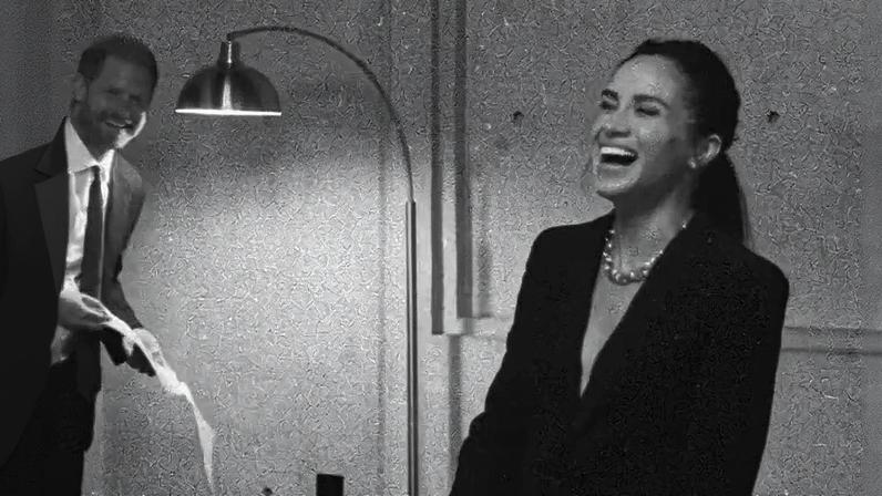 Meghan Markle gave fans a peek at a backstage moment with Prince Harry via Instagram Friday. Meghan Markle/Instagram
