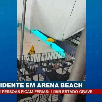 Vendaval provoca acidente e cancela semifinal do Sand Series em Ribeirão