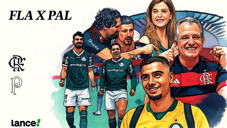 Flamengo e Palmeiras se enfrentam no Maracanã (Foto: Lance!)