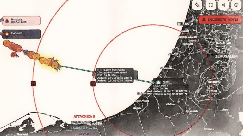 © Divulgação/Global Sumud Flotilla
