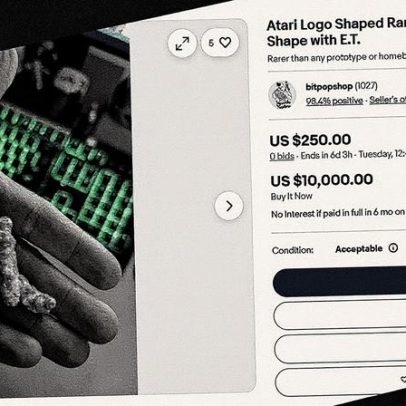 Fãs de Atari tentam leiloar Cheeto em forma do logotipo no eBay