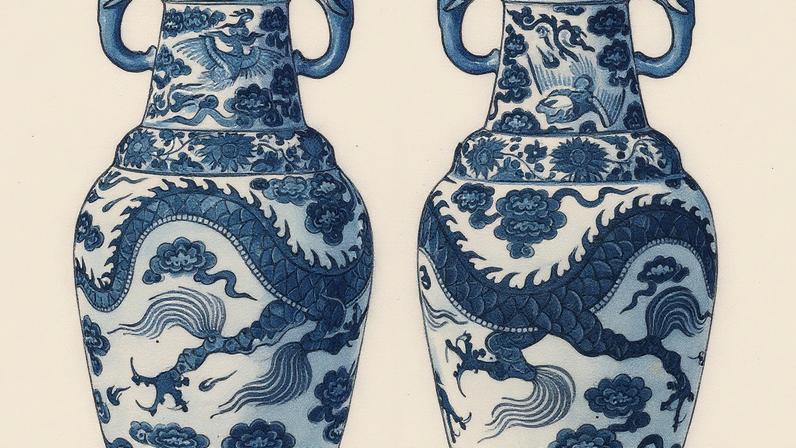 The Yuan dynasty David vases (1351) were acquired in a £1bn donation of Chinese treasures this year © The Trustees of the British Museum