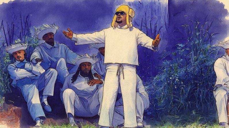 Bad Bunny performs during "No Me Quiero Ir De Aqui" Residencia En El Choli on July 11, 2025.