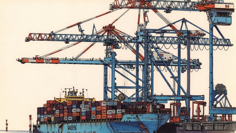 Terminal em Bremerhaven, Alemanha