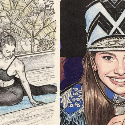Ex-paquita Lana Rhodes se torna professora de ioga e mostra flexibilidade em fotos