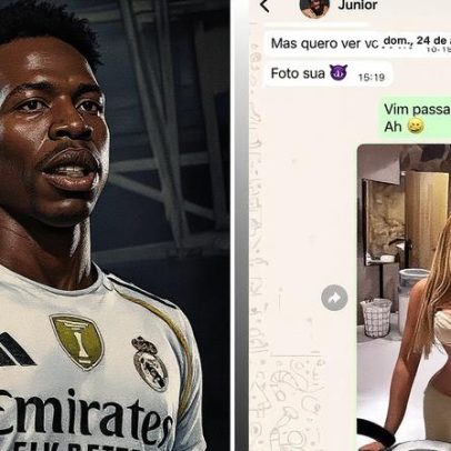 Modelo compartilha mensagens provocativas após pedido de desculpas de Vini Jr.