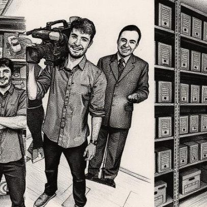 Filho de Gugu mostra acervo para preservar memória do pai mais de 30 mil itens