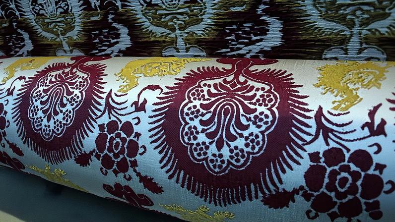 Back in fashion: specialists were able to create a 2025 version of an opulent ceremonial silk fabric from the 1470s